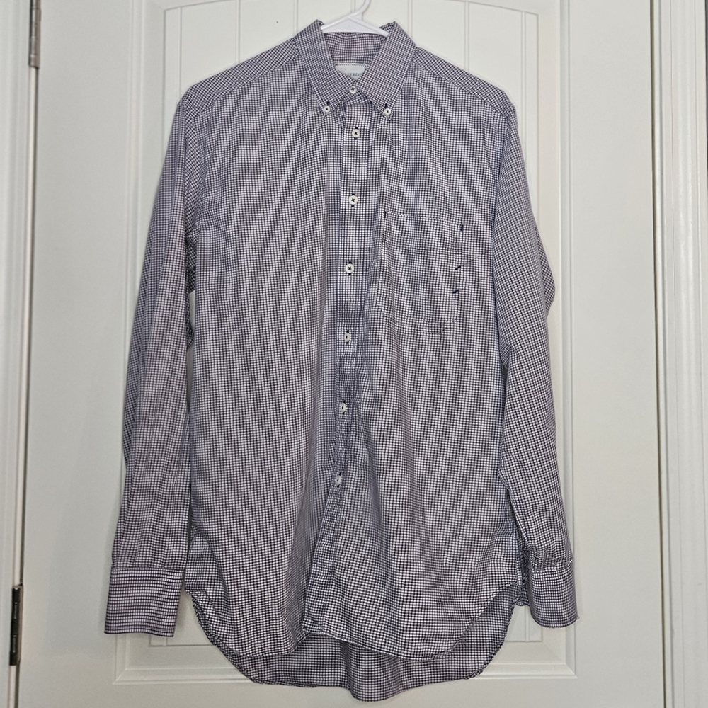 Billy Reid Men's Checkered Cotton Shirt